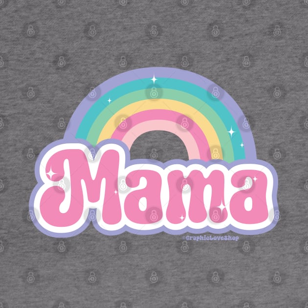 Mama 90s Pop Rainbow © GraphicLoveShop by GraphicLoveShop